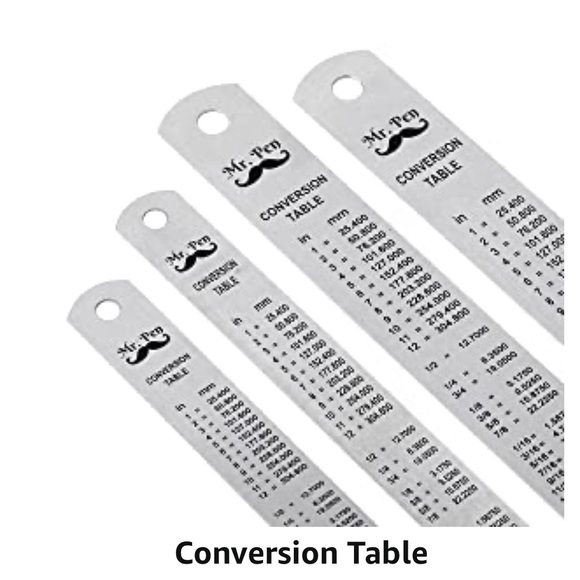💥BRAND NEW💥Mr. Pen Stainless Steel Rulers with Protective Covering 4 pk. qty 1 - Picture 4 of 7